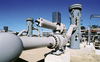 So sieht ein Gasspeicher aus Bild eines Gasspeichers